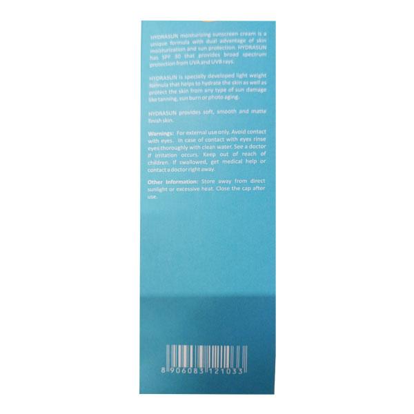 HYDRASUN UVA/UVB MOISTURISING SUNSCREEN Cream 50gm - Global Surgicals