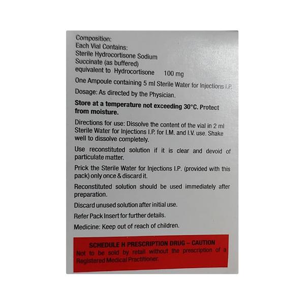 Hydrocort 100mg Injection 1'S - Global Surgicals