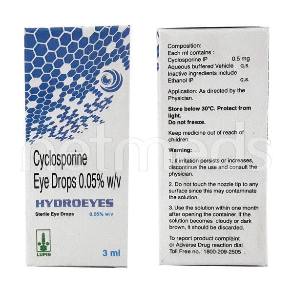 Hydroeyes 0.05% Eye Drops 3ml - Global Surgicals