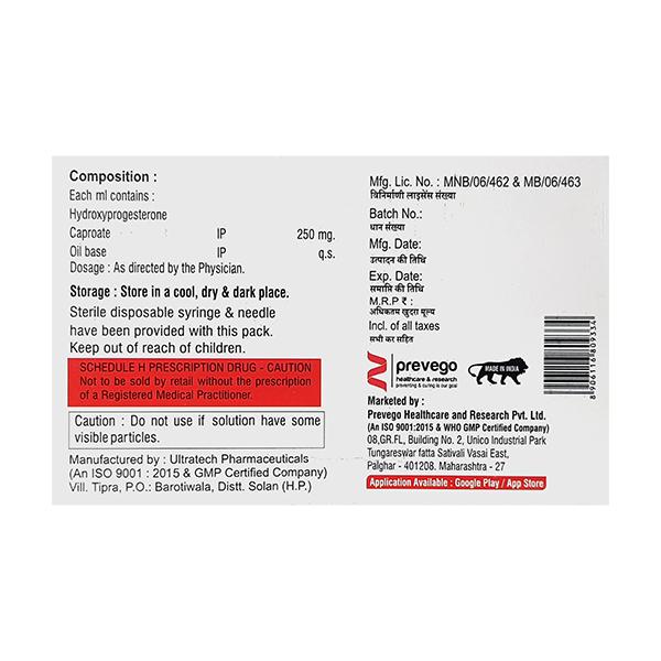 HYDROGESTERON DEPOT 250 Injection 1ml - Global Surgicals