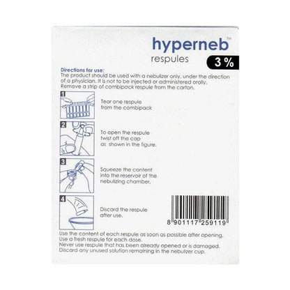 HYPERNEB 3% Respules 7X4ml - Global Surgicals