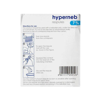 HYPERNEB 7% Respules 7X4ml - Global Surgicals