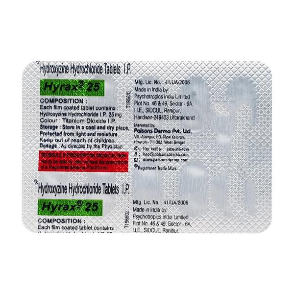 Hyrax 25mg Tablet 10'S - Global Surgicals