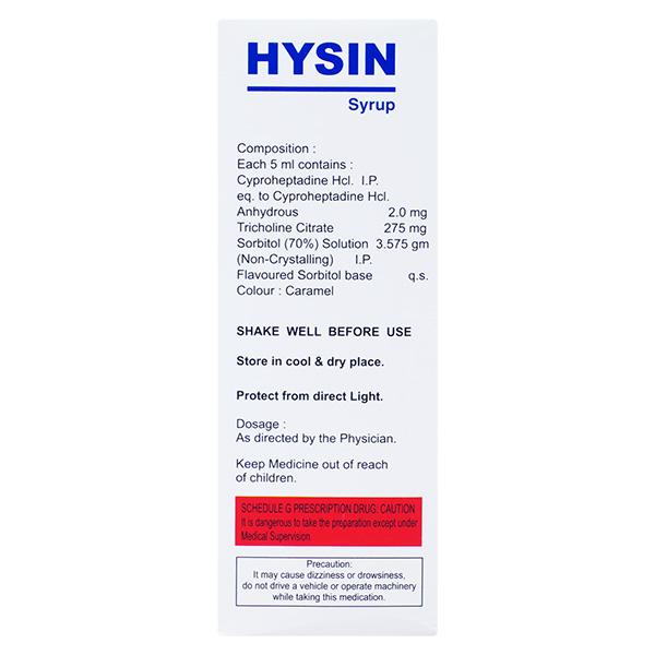 Hysin Syrup 200ml - Global Surgicals