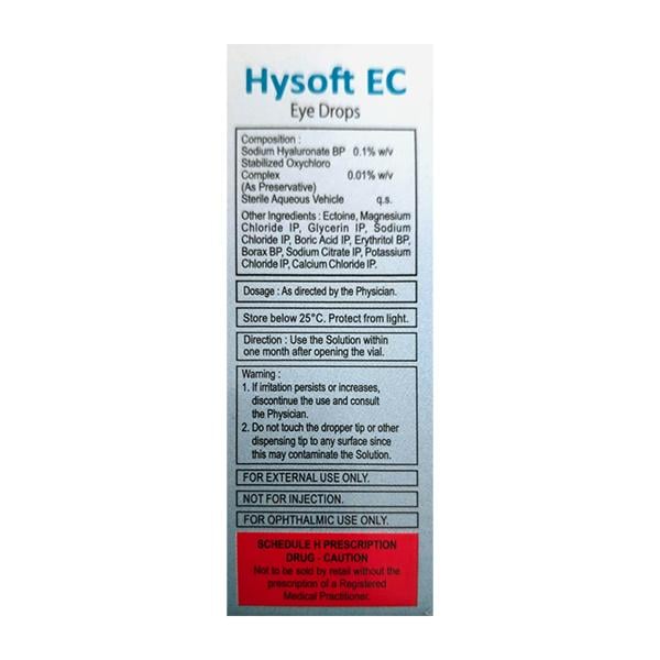 HYSOFT EC Eye Drops 10ml - Global Surgicals