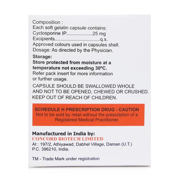 CONIMUNE ME 25mg Capsule 5's