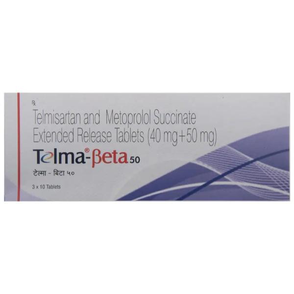 Telma Beta 50 Tablet 10'S