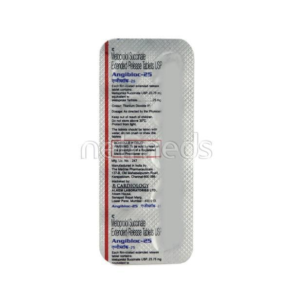 Angibloc 25mg Tablet 10'S
