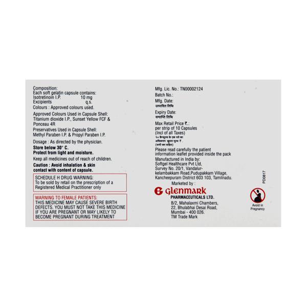 I Deriva 10mg Capsule 10'S - Global Surgicals