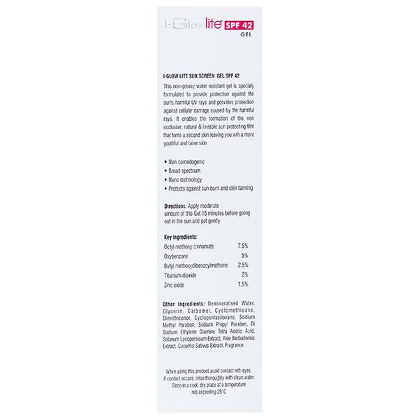 I GLOW LITE SPF 42 Sunscreen Gel 60ml - Global Surgicals