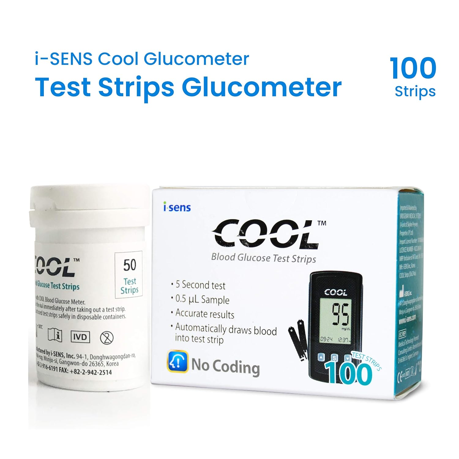 I - Sens Cool Glucometer Strip - Global Surgicals