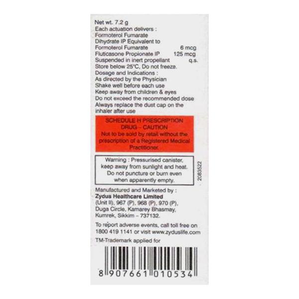 FORMOSONE 125 WITH DOSE COUNTER Inhaler 120md