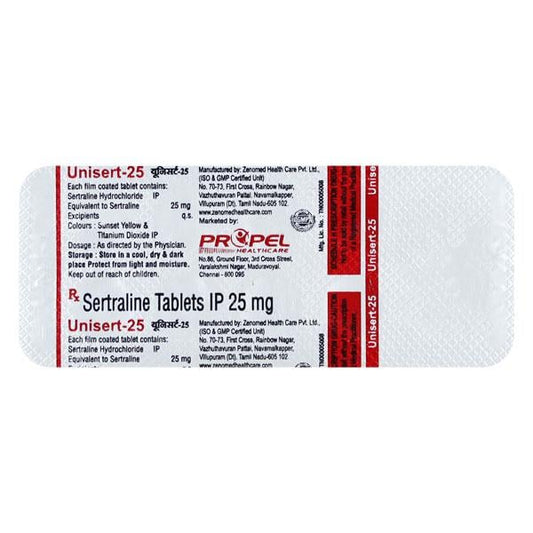 UNISERT 25 Tablet 10's