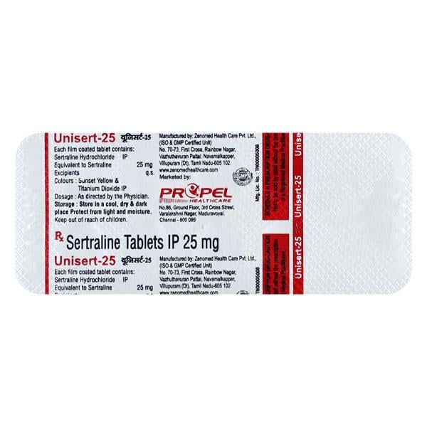 UNISERT 25 Tablet 10's