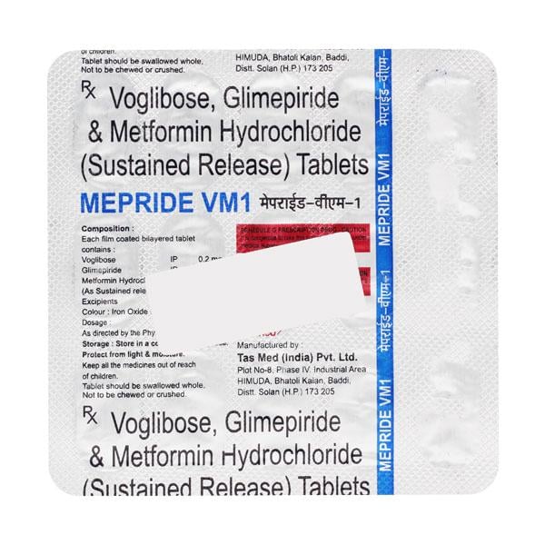 MEPRIDE VM 1mg Tablet 15's