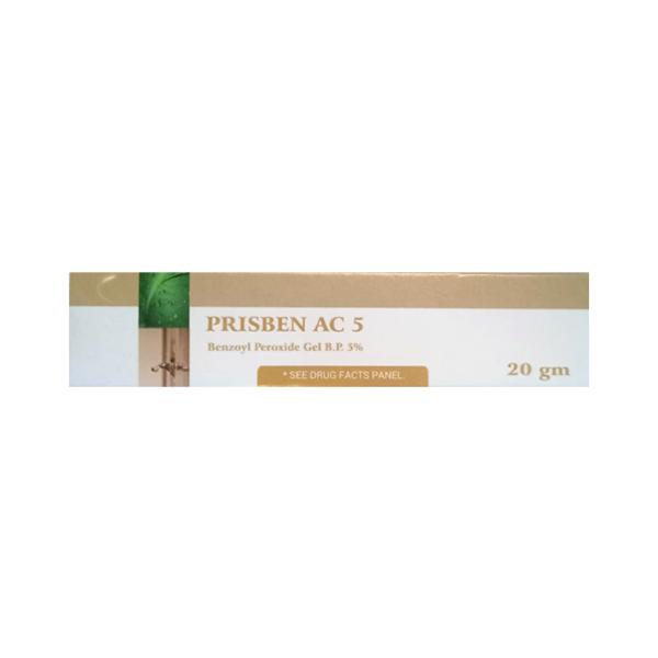 PRISBEN AC 5% Gel(topical) 20gm