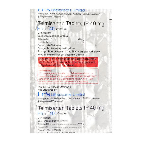 Eritel 40mg Tablet 15'S