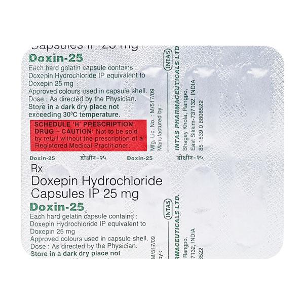 Doxin 25mg Capsule 10'S