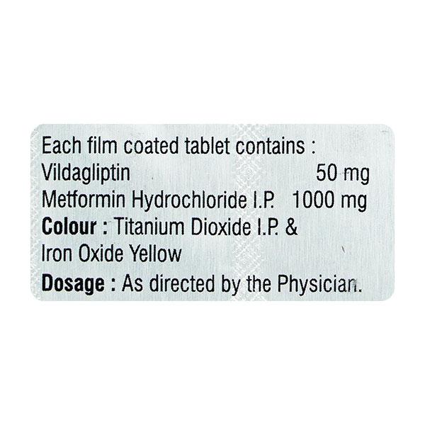 VIDAGLO M 50/1000mg Tablet 10's