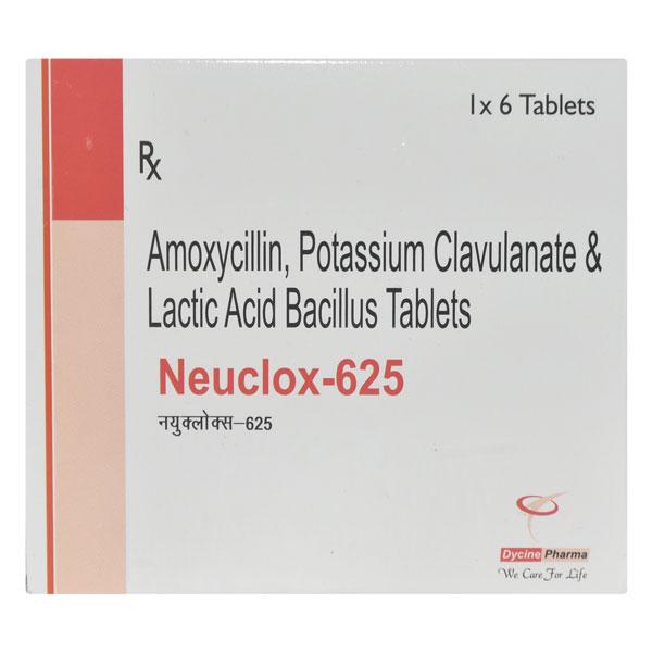 NEUCLOX 625 Tablet 6's