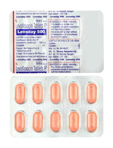 Levoday 500mg Tablet 10'S