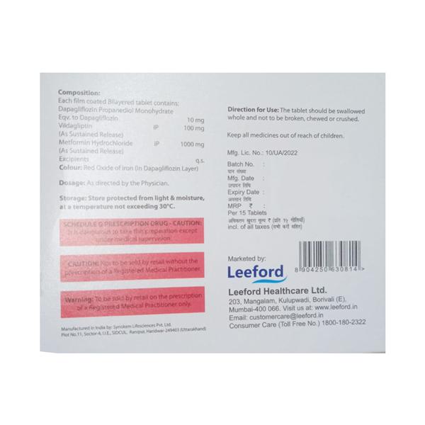 DAPAFORD 10 VDM FORTE Tablet 15's