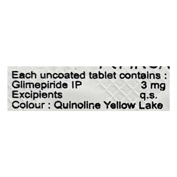 Glimestar 3mg Tablet 10'S