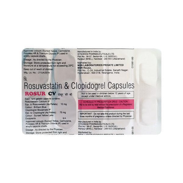 Rosur CV Capsule 10'S