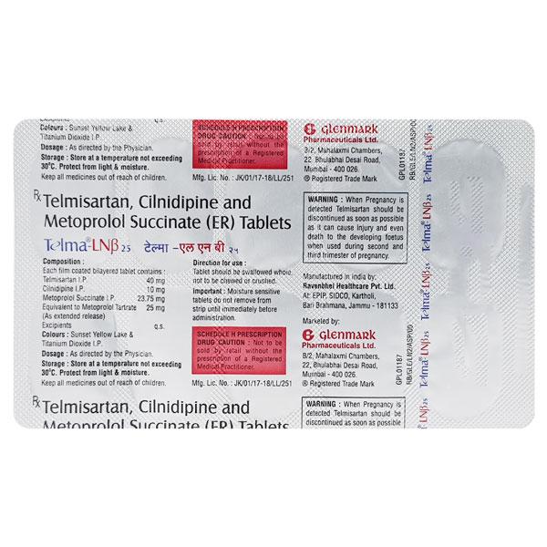 TELMA LNB 25 Tablet 10's