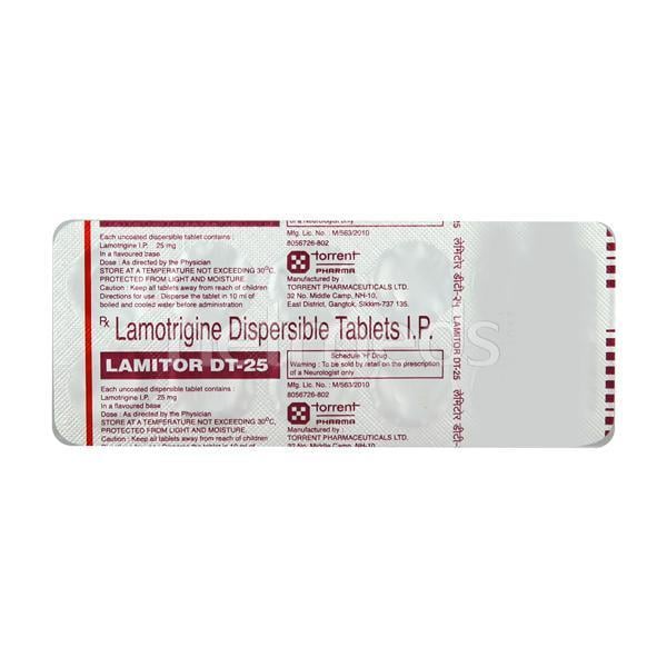 Lamitor DT 25mg Tablet 10'S