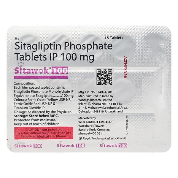 SITAWOK 100 Tablet 15's