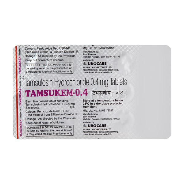 Tamsukem 0.4mg Tablet 15'S