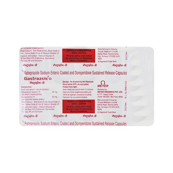 Gastrazole D Capsule 10'S