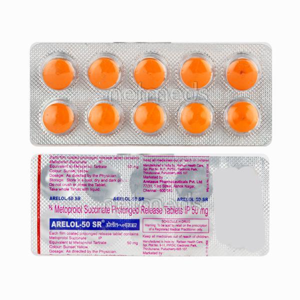 Arelol SR 50mg Tablet 10'S
