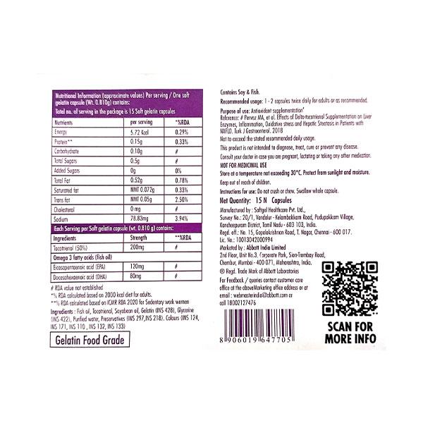 EVITOL GLUTEN FREE Capsule 15's