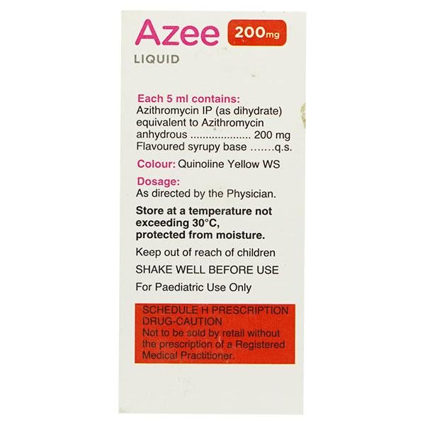 Azee 200mg Peppermint Flavour Dry Syrup 15ml