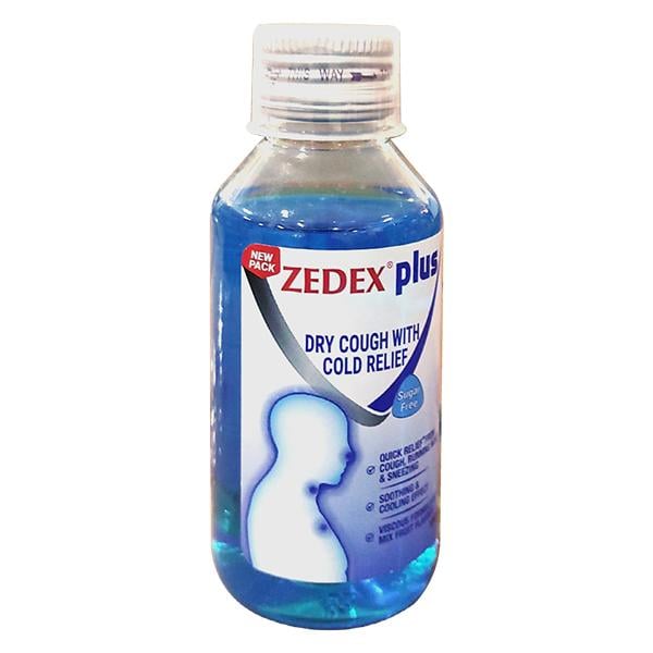 ZEDEX PLUS NEW SUGAR FREE MIX FRUIT FLAVOUR Syrup 100ml