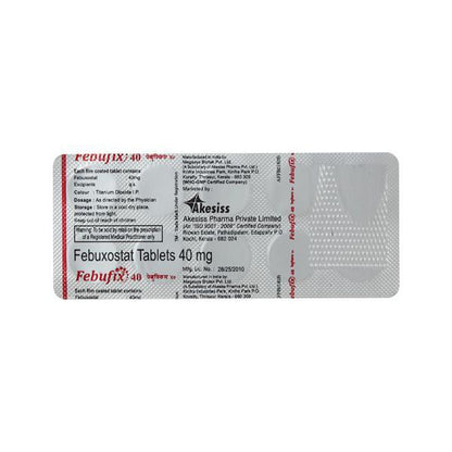 Febufix 40mg Tablet 10'S