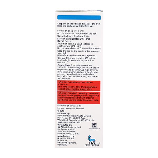 Ryzodeg Flex Touch Pen 100IU 1X3ml