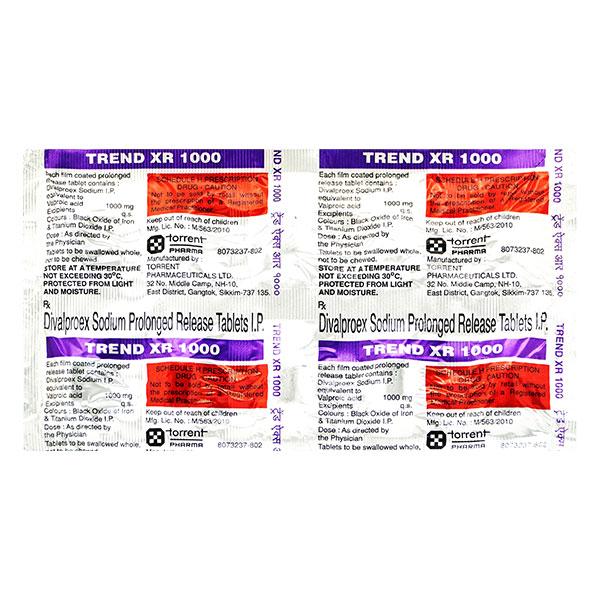 Trend XR 1gm Tablet 10'S