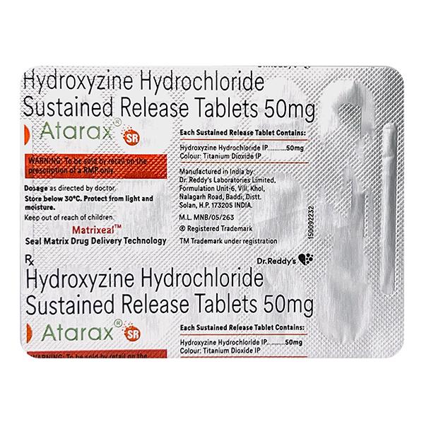 ATARAX SR 50mg Tablet 15's