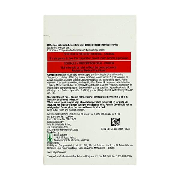 Eglucent Mix 25 Kwikpen 1X3ml