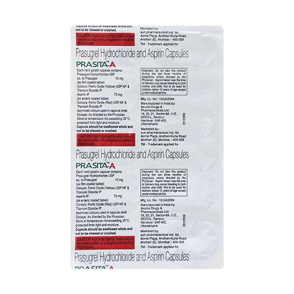 Prasita A Capsule 10'S