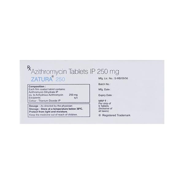 ZATURA 250mg Tablet 6's