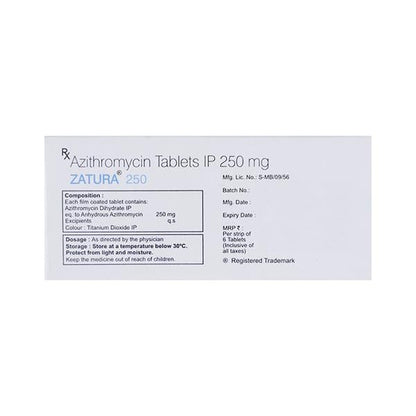 ZATURA 250mg Tablet 6's