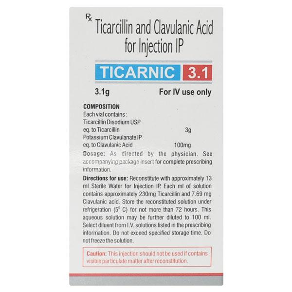 TICARNIC 3.1GM INJECTION
