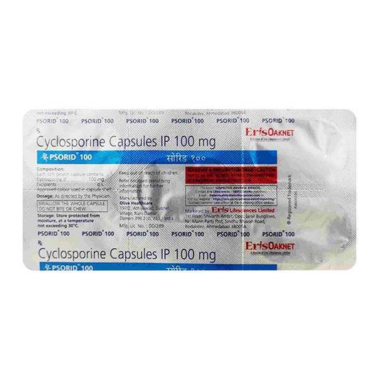 Psorid 100mg Capsule 5'S