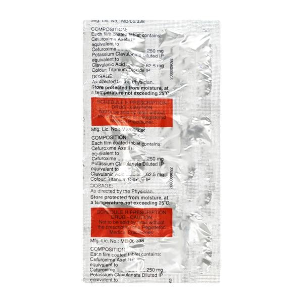 Zefu CV 250mg Tablet 6'S