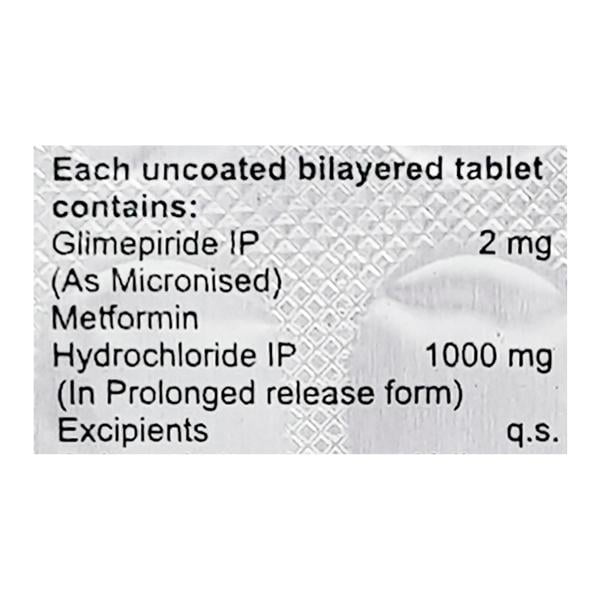Glimser Forte 2mg Tablet 15'S