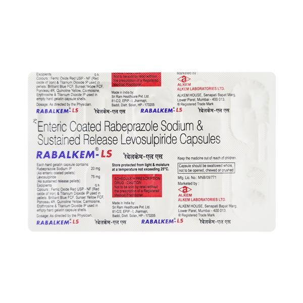 Rabalkem LS 75/20mg Capsule 10'S